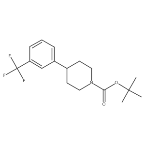 Tert-butyl 4-(3-(trifluoromethyl)phenyl)piperidine-1-carboxylate结构式