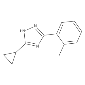 3-Cyclopropyl-5-(2-methylphenyl)-1H-1,2,4-triazole Structure