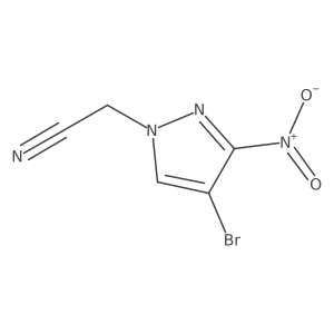 2-(4-bromo-3-nitro-1H-pyrazol-1-yl)acetonitrile结构式