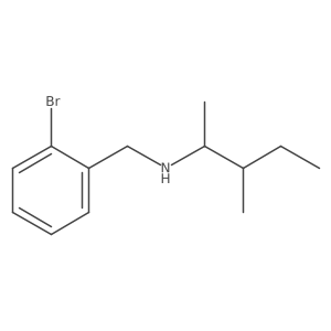 [(2-Bromophenyl)methyl](3-methylpentan-2-yl)amine结构式