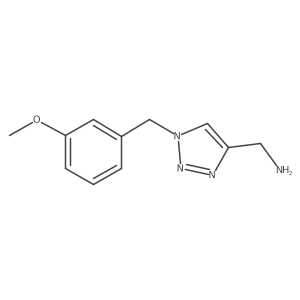 (1-(3-methoxybenzyl)-1H-1,2,3-triazol-4-yl)methanamine Structure