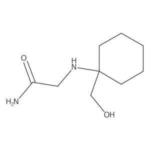 2-[[1-(Hydroxymethyl)cyclohexyl]amino]acetamide Structure