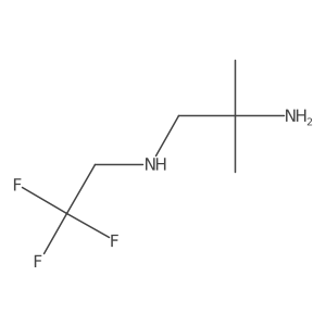 2-Methyl-N1-(2,2,2-trifluoroethyl)propane-1,2-diamine结构式