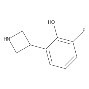 2-(Azetidin-3-yl)-6-fluorophenol Structure