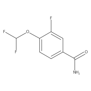 4-(Difluoromethoxy)-3-fluorobenzamide结构式