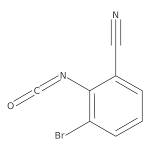 3-Bromo-2-isocyanatobenzonitrile Structure