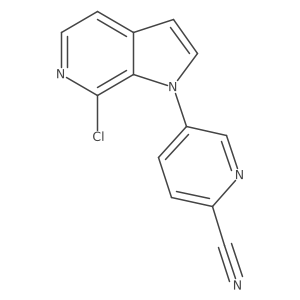 5-(7-Chloro-1H-pyrrolo[2,3-c]pyridin-1-yl)-2-pyridinecarbonitrile结构式