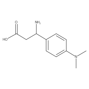 (S)-3-Amino-3-(4-(dimethylamino)phenyl)propanoicacid2hcl结构式