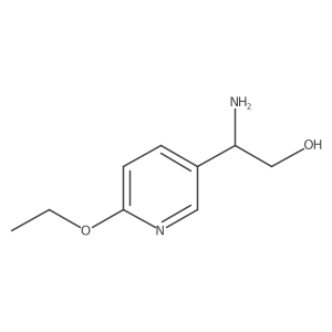 2-Amino-2-(6-ethoxypyridin-3-yl)ethanol结构式