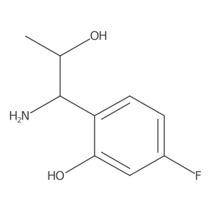 2-(1-Amino-2-hydroxypropyl)-5-fluorophenol结构式