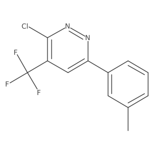 3-Chloro-6-(3-methylphenyl)-4-(trifluoromethyl)pyridazine Structure