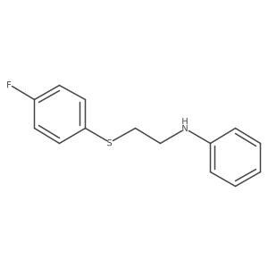 N-{2-[(4-fluorophenyl)sulfanyl]ethyl}aniline Structure