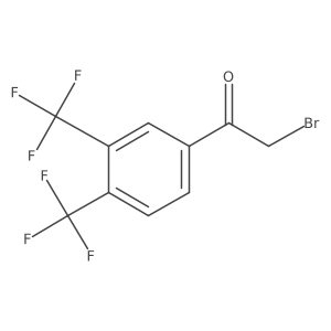 1-(3,4-Bis(trifluoromethyl)phenyl)-2-bromoethanone Structure