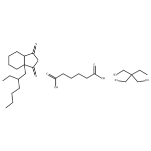 7a-(2-ethylhexyl)-4,5,6,7-tetrahydro-3aH-2-benzofuran-1,3-dione;2-ethyl-2-(hydroxymethyl)propane-1,3-diol;hexanedioic acid Structure