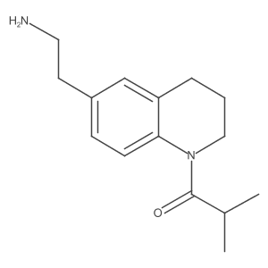 1-[6-(2-Aminoethyl)-1,2,3,4-tetrahydroquinolin-1-yl]-2-methylpropan-1-one Structure
