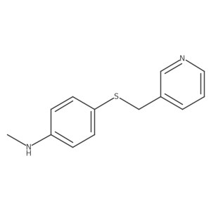N-methyl-4-{[(pyridin-3-yl)methyl]sulfanyl}aniline结构式
