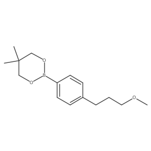 2-[4-(3-Methoxypropyl)phenyl]-5,5-dimethyl-1,3,2-dioxaborinane Structure