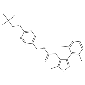 3-(2,6-Dimethylphenyl)-5-methyl-N-[[6-(2,2,2-trifluoroethoxy)-3-pyridinyl]methyl]-4-isoxazoleacetamide结构式