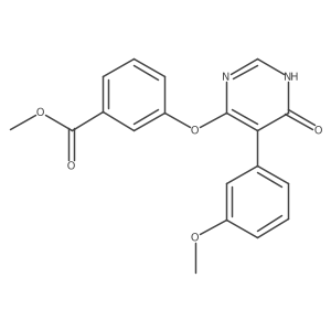 methyl 3-[[5-(3-methoxyphenyl)-6-oxo-1H-pyrimidin-4-yl]oxy]benzoate Structure