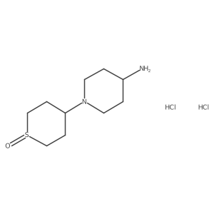 1-(1-Oxidotetrahydro-2H-thiopyran-4-yl)piperidin-4-amine dihydrochloride Structure