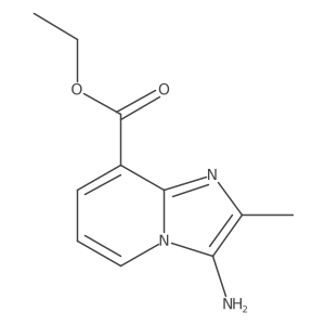 Ethyl 3-amino-2-methylimidazo[1,2-a]pyridine-8-carboxylate结构式
