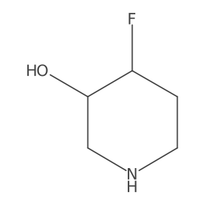trans-4-Fluoro-3-piperidinol Structure