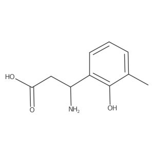 (3S)-3-Amino-3-(2-hydroxy-3-methylphenyl)propanoic acid Structure