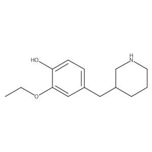 2-Ethoxy-4-[(piperidin-3-yl)methyl]phenol Structure