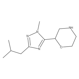 2-(3-Isobutyl-1-methyl-1h-1,2,4-triazol-5-yl)morpholine Structure