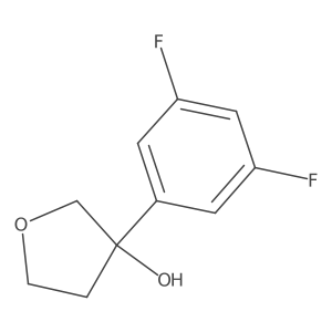3-(3,5-Difluorophenyl)tetrahydrofuran-3-ol结构式