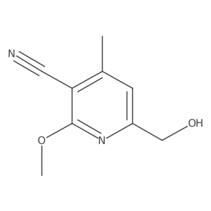 6-(Hydroxymethyl)-2-methoxy-4-methylnicotinonitrile Structure