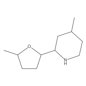 4-Methyl-2-(5-methyloxolan-2-yl)piperidine Structure
