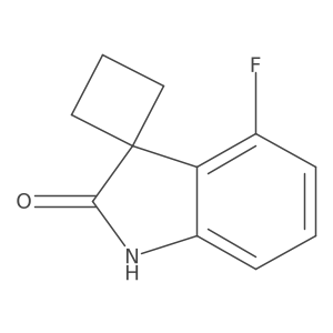 4'-fluorospiro[cyclobutane-1,3'-indol]-2' (1'H)-one结构式