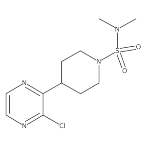 4-(3-chloropyrazin-2-yl)-N,N-dimethylpiperidine-1-sulfonamide Structure