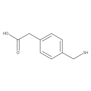 2-[4-(Sulfanylmethyl)phenyl]acetic acid Structure