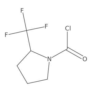 2-(Trifluoromethyl)pyrrolidine-1-carbonyl chloride结构式