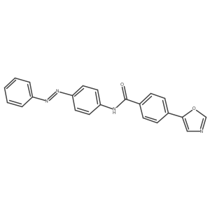 Benzamide, 4-(5-oxazolyl)-N-[4-(2-phenyldiazenyl)phenyl]-结构式
