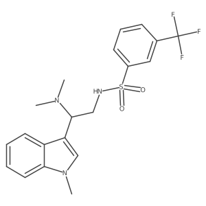 N-(2-(dimethylamino)-2-(1-methyl-1H-indol-3-yl)ethyl)-3-(trifluoromethyl)benzenesulfonamide Structure