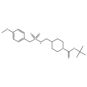 tert-Butyl 4-(((4-methoxyphenyl)methylsulfonamido)methyl)piperidine-1-carboxylate Structure
