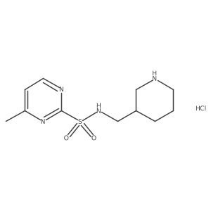 4-methyl-N-(piperidin-3-ylmethyl)pyrimidine-2-sulfonamide hydrochloride Structure