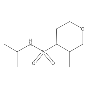 N-isopropyl-3-methyltetrahydro-2H-pyran-4-sulfonamide Structure