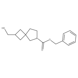 Benzyl 2-(hydroxymethyl)-6-azaspiro[3.4]octane-6-carboxylate结构式