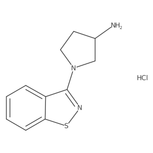(R)-1-(benzo[d]isothiazol-3-yl)pyrrolidin-3-amine hydrochloride结构式