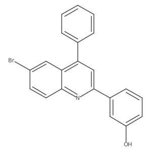 3-(6-Bromo-4-phenylquinolin-2-yl)phenol Structure