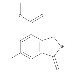 Methyl 6-Fluoro-1-oxoisoindoline-4-carboxylate Structure