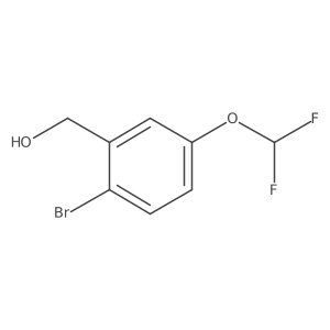 [2-Bromo-5-(difluoromethoxy)phenyl]methanol结构式