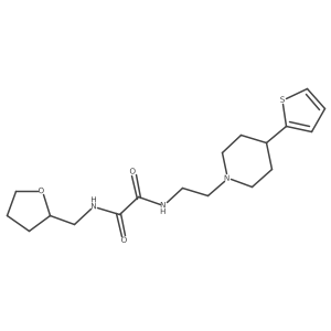 N1-((tetrahydrofuran-2-yl)methyl)-N2-(2-(4-(thiophen-2-yl)piperidin-1-yl)ethyl)oxalamide Structure