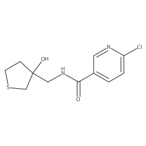 6-Chloro-N-[(3-hydroxythiolan-3-YL)methyl]pyridine-3-carboxamide Structure