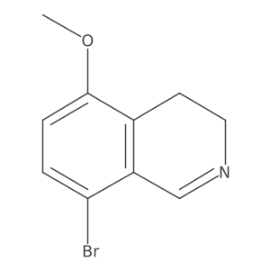 8-Bromo-3,4-dihydro-5-methoxyisoquinoline结构式