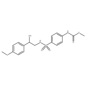 methyl (4-(N-(2-hydroxy-2-(4-(methylthio)phenyl)ethyl)sulfamoyl)phenyl)carbamate Structure